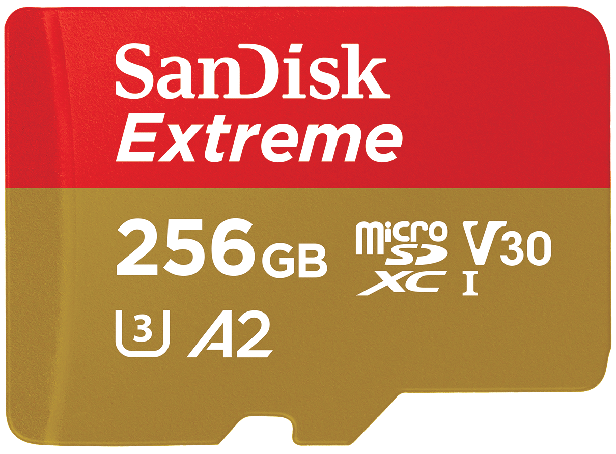 Spominska kartica microSDXC SanDisk Extreme, 256Gb, Razred 10 / UHS-1 U3 SDSQXAV-256G-GN6MN