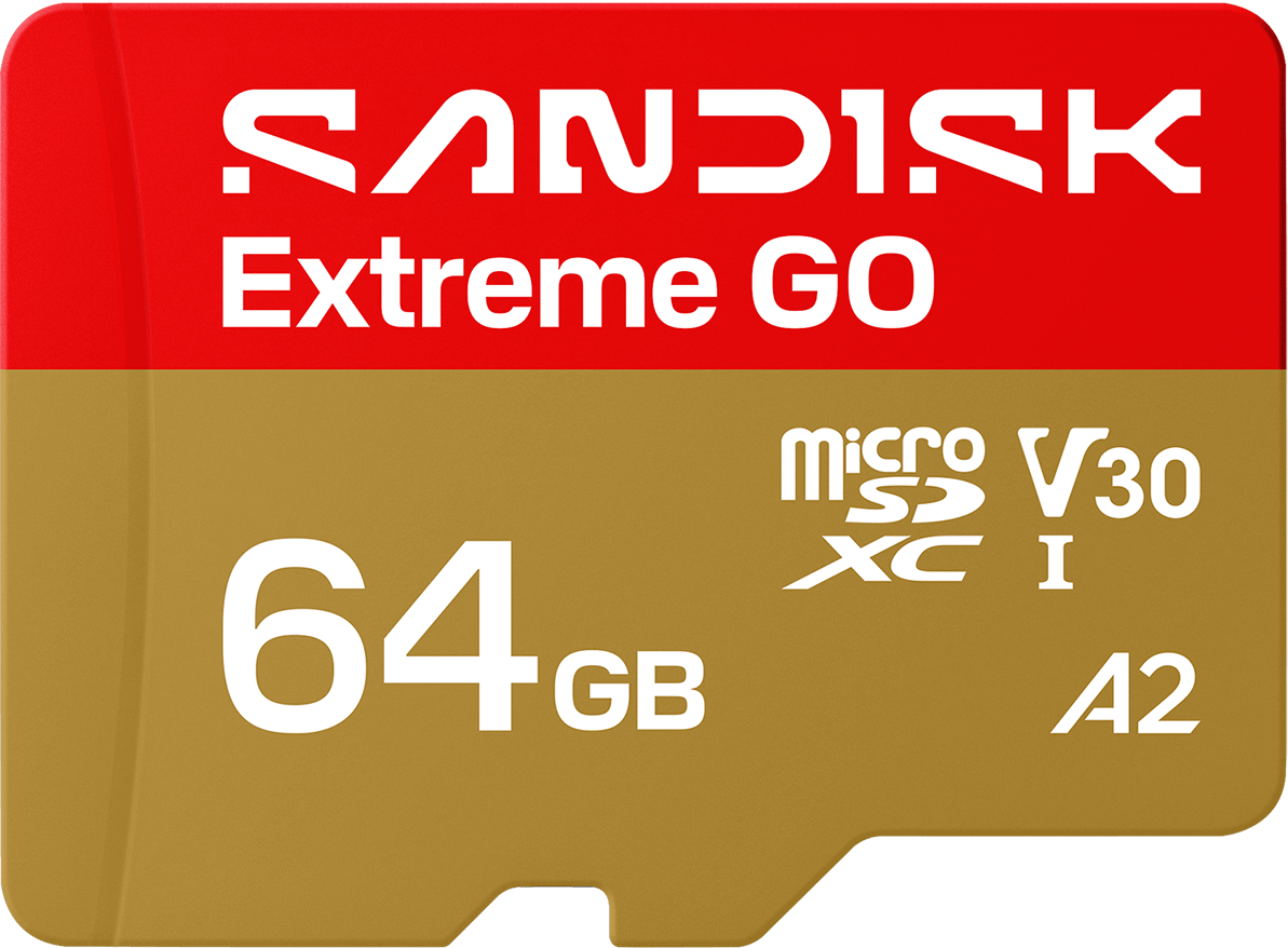 Kartica za pomnilnik microSDXC SanDisk Extreme GO Android A2, 64Gb, Razred 10 / UHS-1 U1 SDSQXGN-064G-GN6MN
