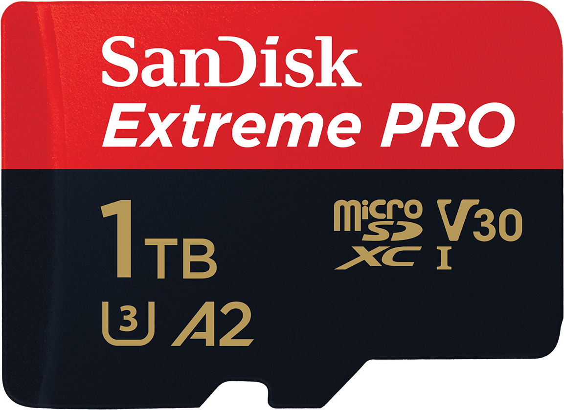 MicroSDXC pomnilniška kartica SanDisk Extreme Pro, 1TB, razred 10 / UHS-1 U3, z adapterjem SDSQXCD-1T00-GN6MA
