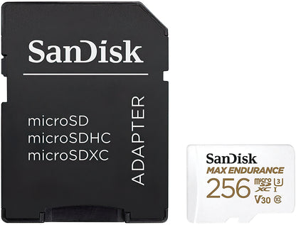 Pomnilniška kartica microSDXC SanDisk High Endurance, 256Gb, Razred 10 / UHS-1 U3, Z adapterjem SDSQQNR-256G-GN6IA