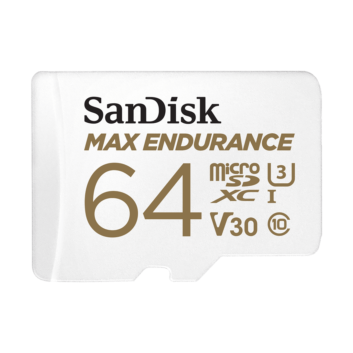 Spominska kartica microSDXC SanDisk MAX Endurance, 64Gb, Razred 10 / UHS-1 U3, Z adapterjem SDSQQVR-064G-GN6IA