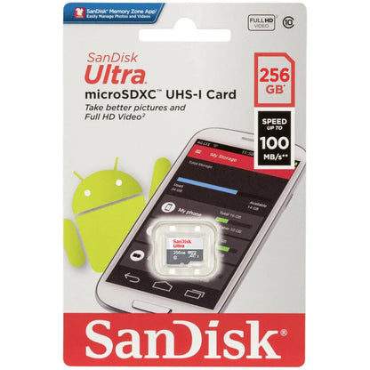 Spominska kartica microSDXC SanDisk Ultra, 256Gb, Razred 10 SDSQUNR-256G-GN3MN