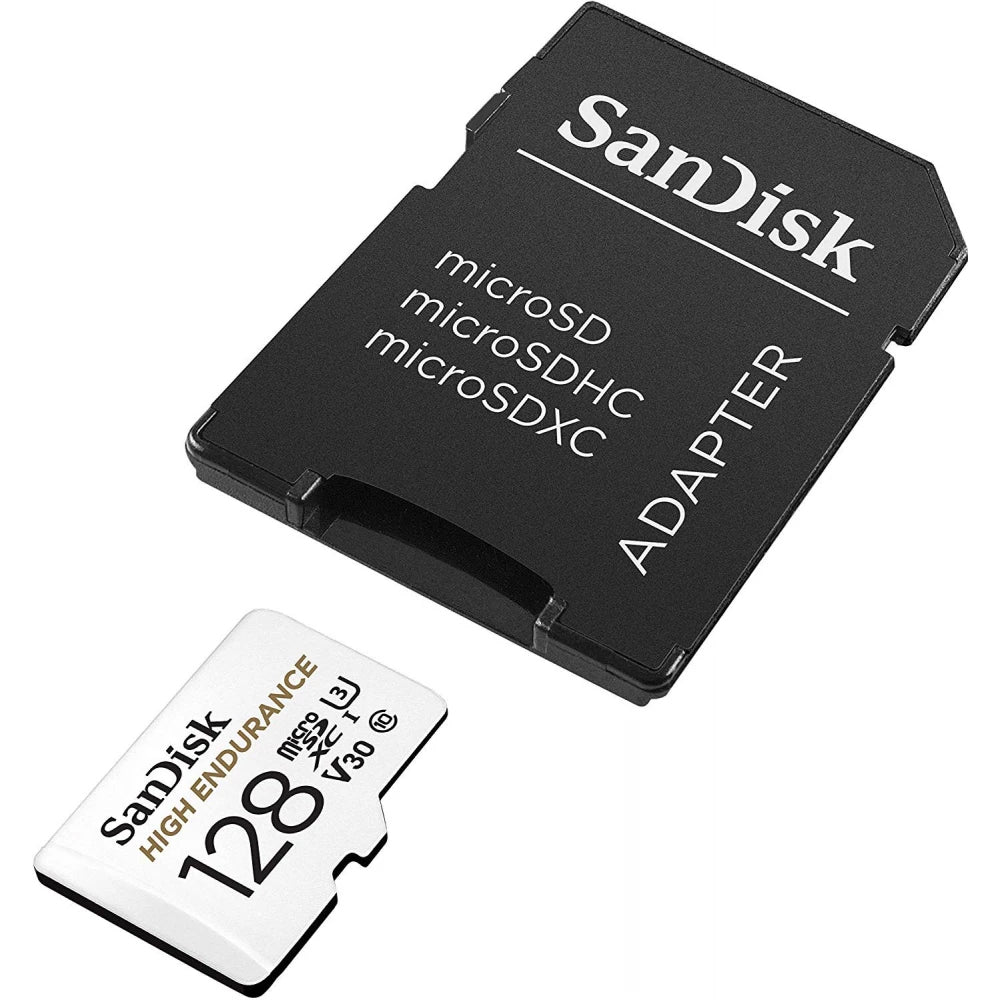 Spominska kartica microSDXC SanDisk High Endurance, 128Gb, Razred 10 / UHS-1 U3, Z adapterjem SDSQQNR-128G-GN6IA