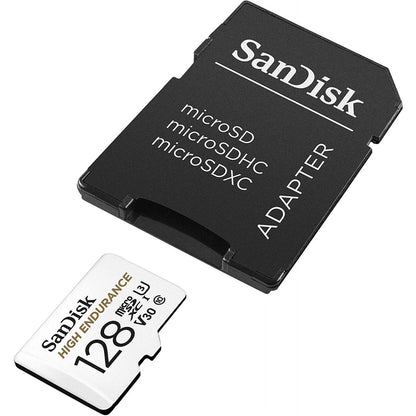 Spominska kartica microSDXC SanDisk High Endurance, 128Gb, Razred 10 / UHS-1 U3, Z adapterjem SDSQQNR-128G-GN6IA