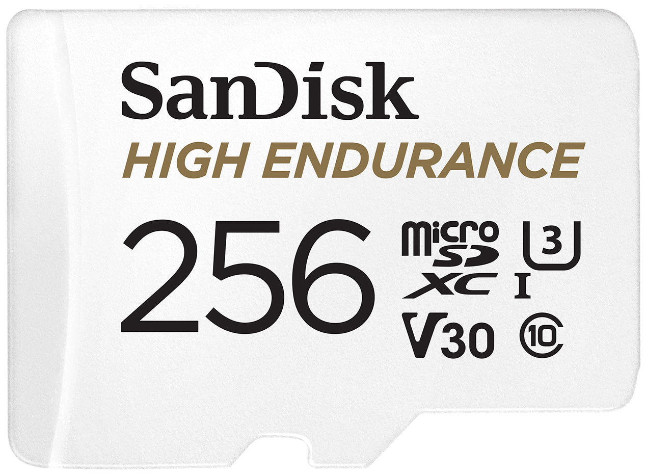 Pomnilniška kartica microSDXC SanDisk High Endurance, 256Gb, Razred 10 / UHS-1 U3, Z adapterjem SDSQQNR-256G-GN6IA