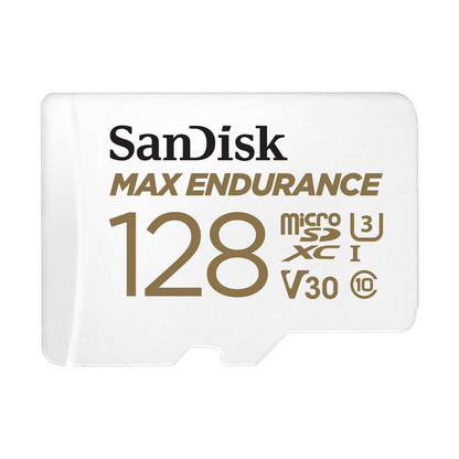 Spominska kartica microSDXC SanDisk MAX Endurance, 128Gb, Razred 10 / UHS-1 U3, Z adapterjem SDSQQVR-128G-GN6IA