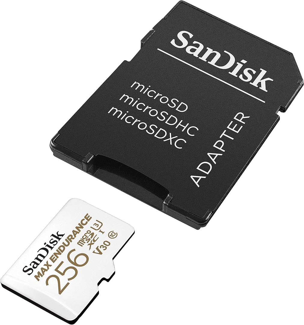 Pomnilniška kartica microSDXC SanDisk MAX Endurance, 256Gb, Razred 10 / UHS-1 U3, Z adapterjem SDSQQVR-256G-GN6IA