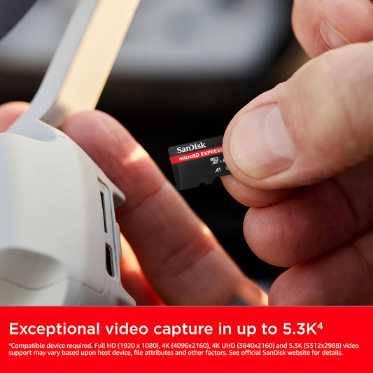 Spominska kartica microSDXC SanDisk Express, 128Gb, Razred 10 / UHS-1 U3 SDSQXFN-128G-GN4NN