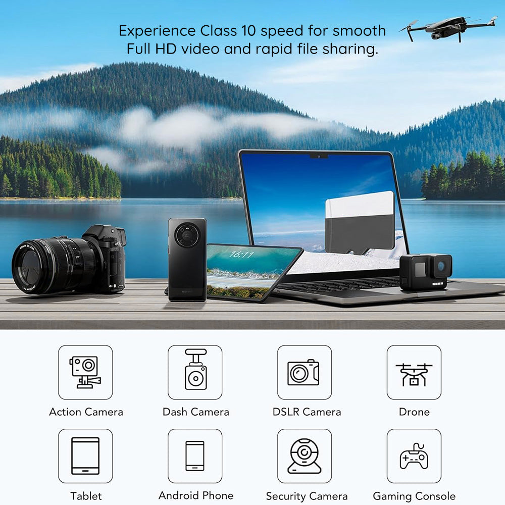 Pomnilniška kartica microSDXC Techsuit THCM26, 128Gb, Razred 10, z adapterjem