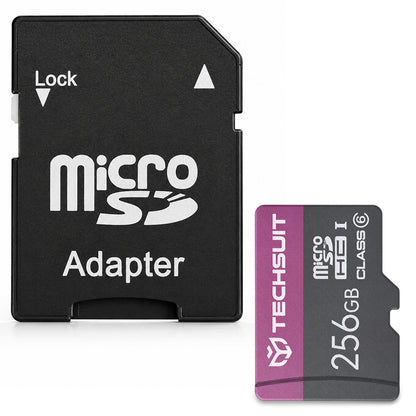 Pomnilniška kartica microSDXC Techsuit THCM27, 256Gb, razred 6, z adapterjem