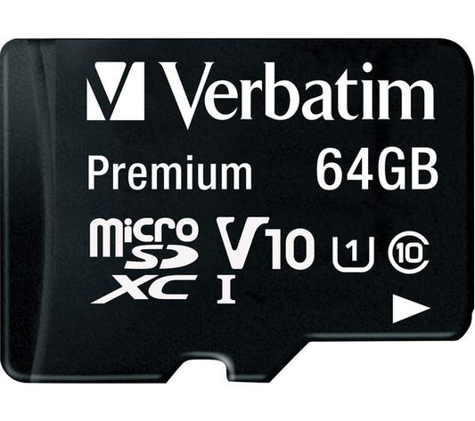 Spominska kartica microSDXC Verbatim, 64Gb, Razred 10 / UHS-1 U1, Z adapterjem