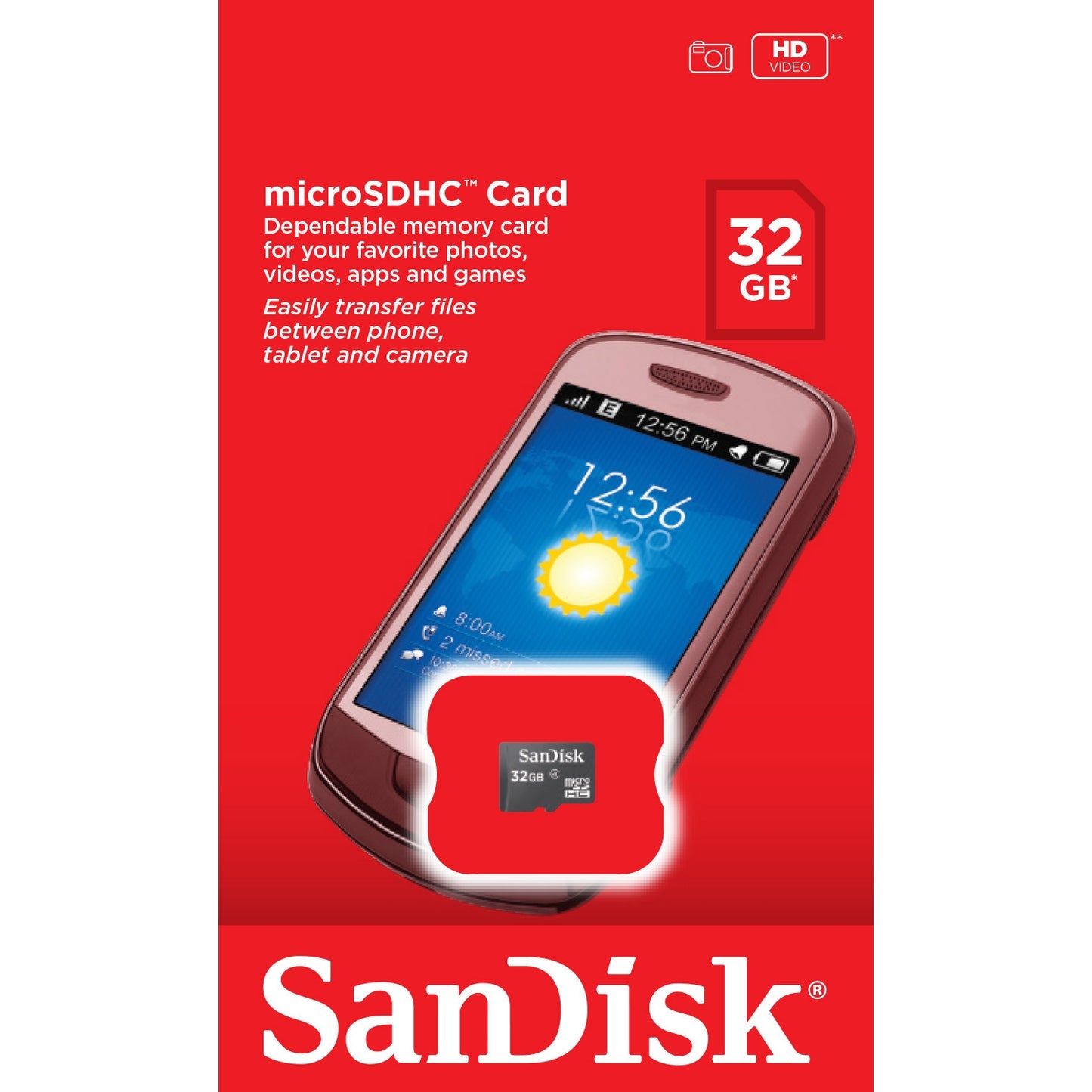 Spominska kartica microSDHC SanDisk Ultra, 32Gb, Razred 4