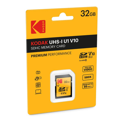 Spominska kartica SDHC Kodak Premium Performance, 32Gb, Razred 10 / UHS-1 U1 EKMSD32GHC10K