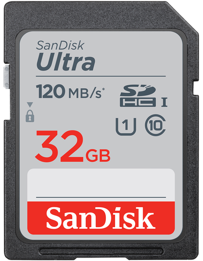 Spominska kartica SDHC SanDisk Ultra, 32Gb, Razred 10 / UHS-1 U1 SDSDUN4-032G-GN6IN