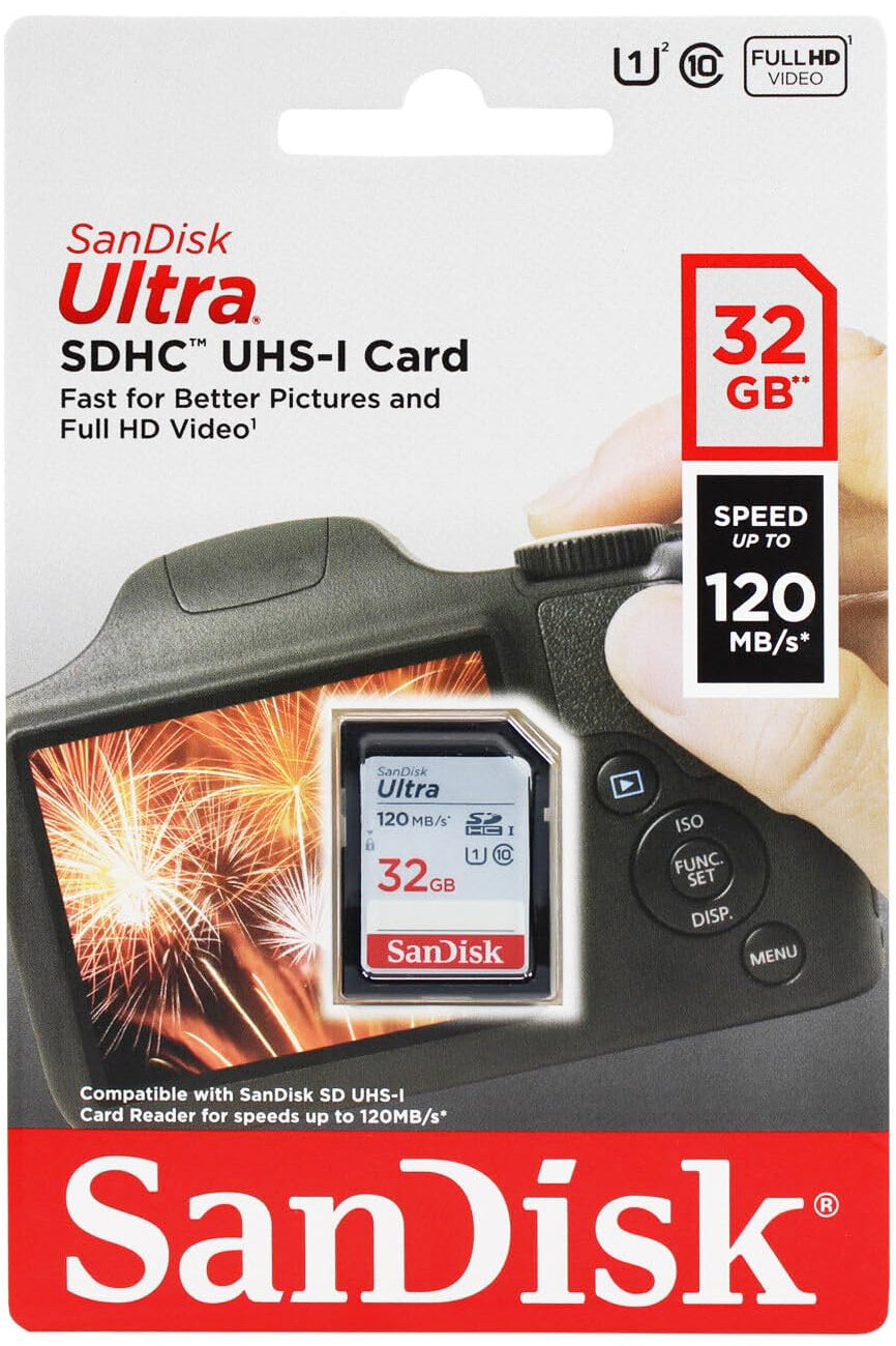 Spominska kartica SDHC SanDisk Ultra, 32Gb, Razred 10 / UHS-1 U1 SDSDUN4-032G-GN6IN