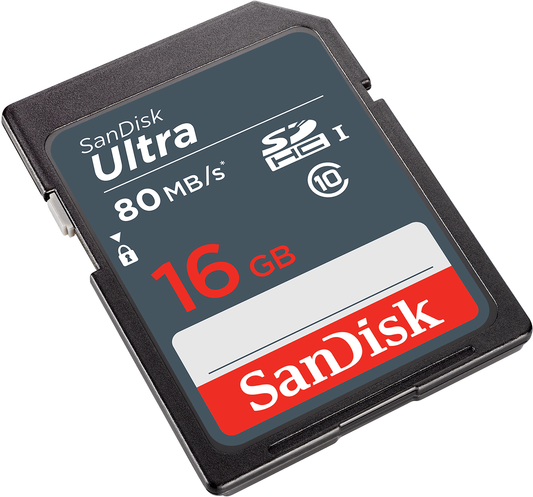 Spominska kartica SDHC SanDisk Ultra, 16Gb, Razred 10 SDSDUNS-016G-GN3IN