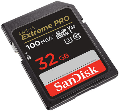 SanDisk Extreme Pro SDHC Memory Card, 32Gb, Class 10 / UHS-1 U3 SDSDXXO-032G-GN4IN