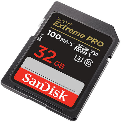 SanDisk Extreme Pro SDHC Memory Card, 32Gb, Class 10 / UHS-1 U3 SDSDXXO-032G-GN4IN
