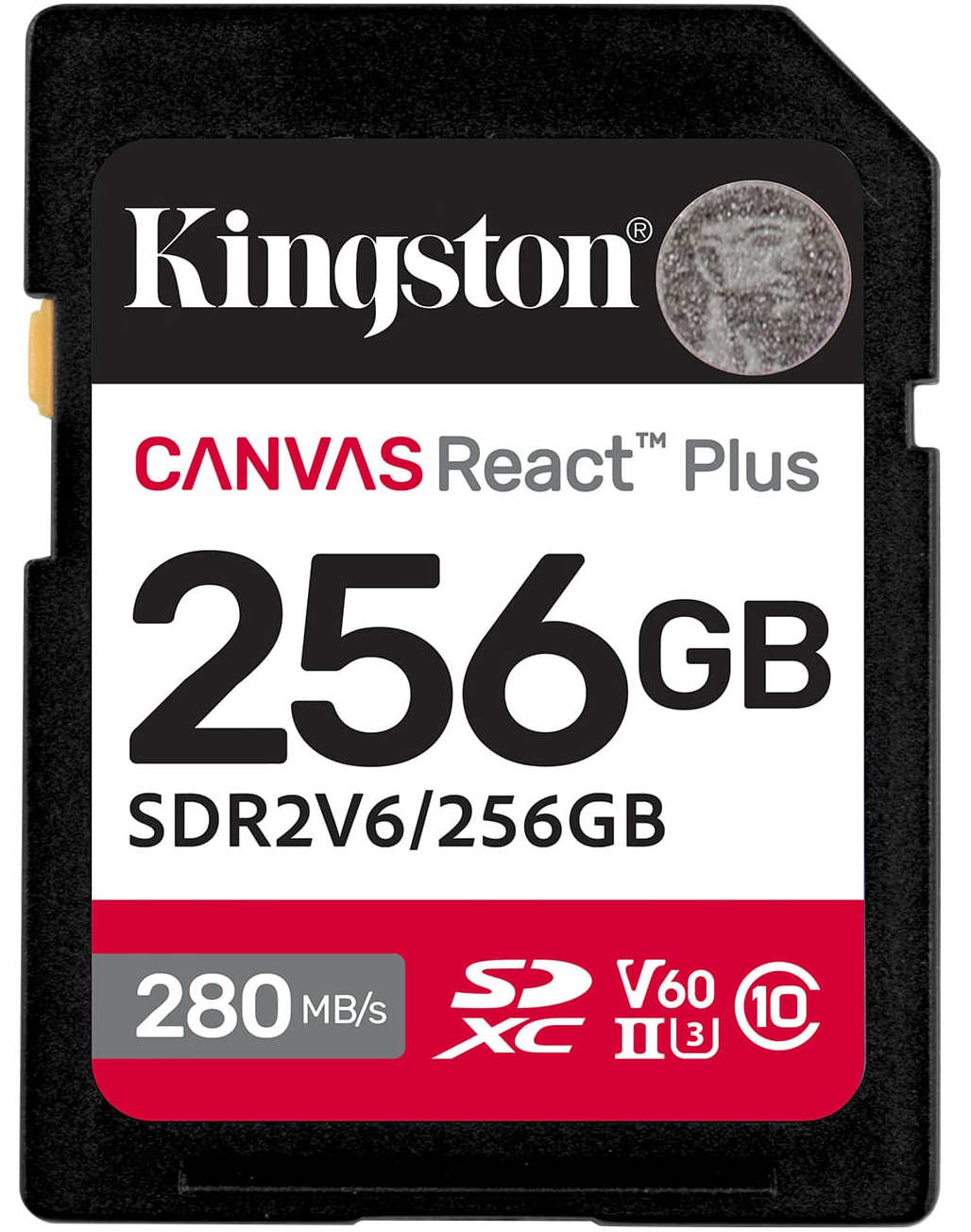 Spominska kartica SDXC Kingston Canvas React Plus, 256Gb, Razred 10 / UHS-2 U3 SDR2V6/256GB