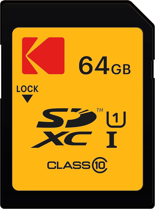 Spominska kartica SDXC Kodak, 64Gb, Razred 10 / UHS-1 U1 EKMSD64GXC10K