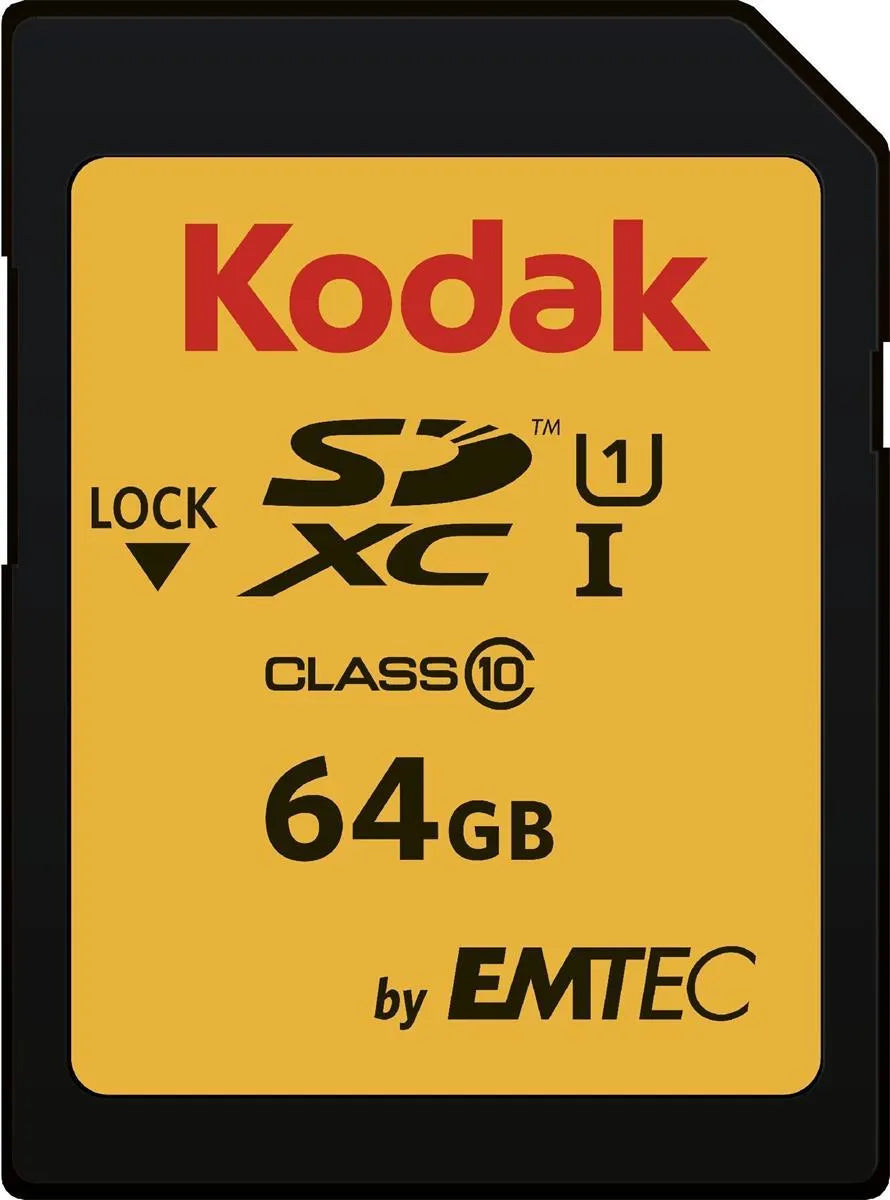 Spominska kartica SDXC Kodak Ultra Performance, 64Gb, Razred 10 / UHS-1 U3 EKMSD64GXC10HPRK