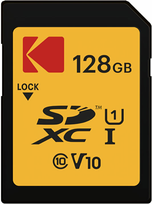 Pomnilniška kartica SDXC Kodak Premium Performance, 128Gb, Razred 10 / UHS-1 U1 EKMSD128GXC10K