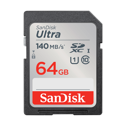 Spominska kartica SDXC SanDisk Ultra, 64Gb, Razred 10 / UHS-1 U1 SDSDUNB-064G-GN6IN