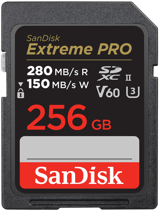 SDXC pomnilniška kartica SanDisk Extreme Pro, 256GB, razred 10 / UHS-2 U3 SDSDXEP-256G-GN4IN