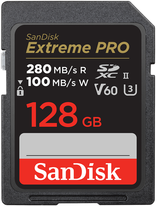SDXC pomnilniška kartica SanDisk Extreme Pro, 128GB, razred 10 / UHS-2 U3 SDSDXEP-128G-GN4IN