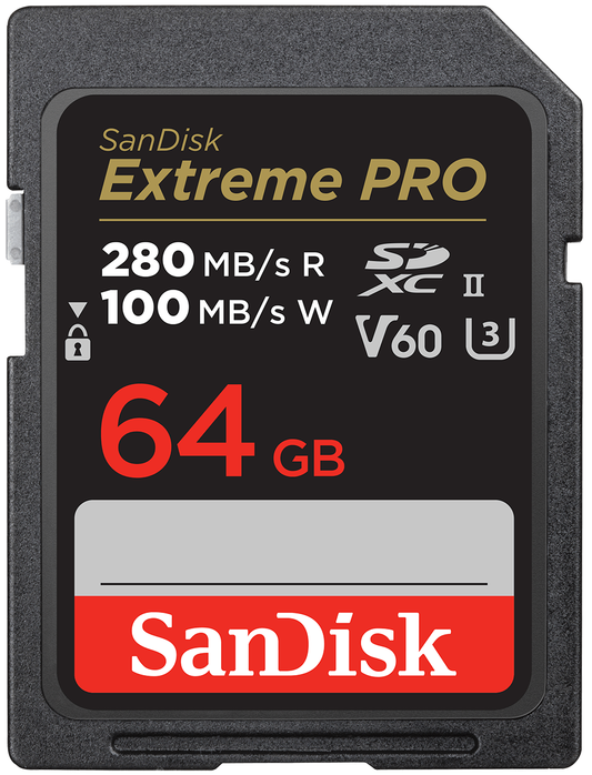 SDXC pomnilniška kartica SanDisk Extreme Pro, 64Gb, razred 10 / UHS-2 U3 SDSDXEP-064G-GN4IN