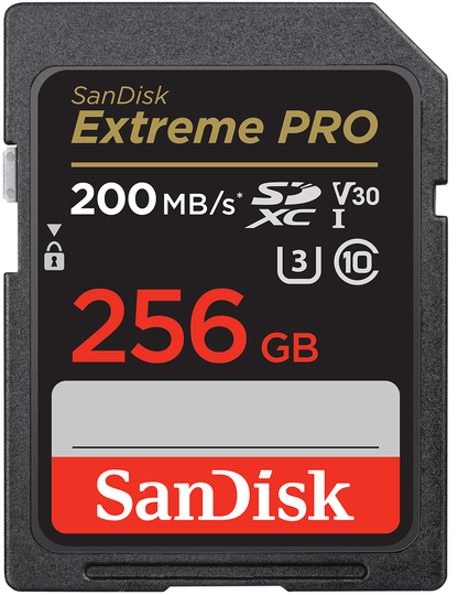 SDXC pomnilniška kartica SanDisk Extreme Pro, 256GB, razred 10 / UHS-1 U3 SDSDXXD-256G-GN4IN
