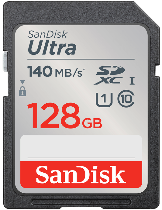 SDXC pomnilniška kartica SanDisk Ultra, 128GB, razred 10 / UHS-1 U1 SDSDUNB-128G-GN6IN