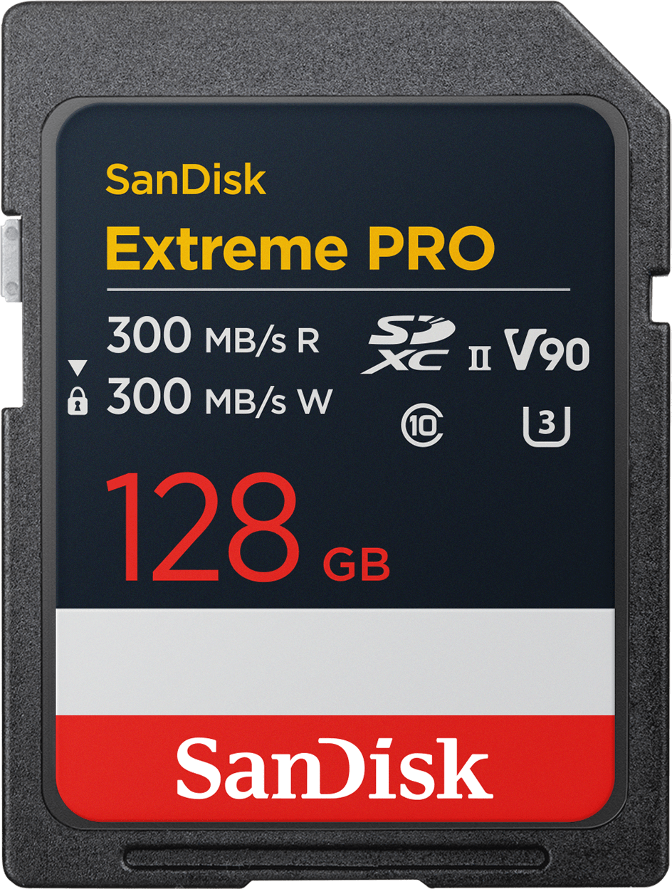 SDXC pomnilniška kartica SanDisk Extreme Pro, 128 GB, razred 10 / UHS-2 U3 SDSDXDM-128G-GN4IN