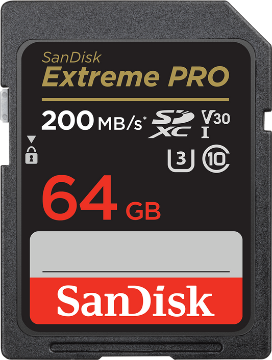Spominska kartica SDXC SanDisk Extreme Pro, 64Gb, Razred 10 / UHS-1 U3 SDSDXXU-064G-GN4IN