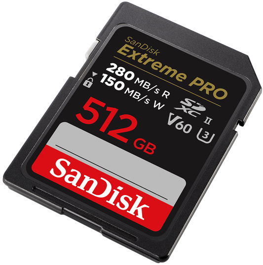 SDXC pomnilniška kartica SanDisk Extreme Pro, 512GB, razred 10 / UHS-2 U3 SDSDXEP-512G-GN4IN