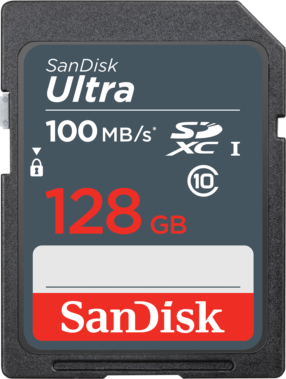 SanDisk Ultra SDXC Memory Card, 128GB, Class 10 SDSDUNR-128G-GN3IN