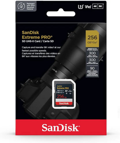 SDXC pomnilniška kartica SanDisk Extreme Pro, 256Gb, razred 10 / UHS-2 U3 SDSDXDM-256G-GN4IN
