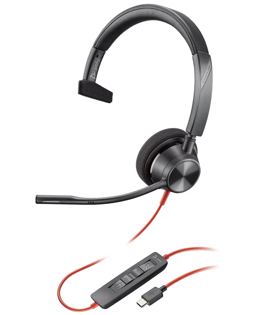 Slušalka za klicni center USB-C HP Poly Blackwire C3310, črna 8X215AA