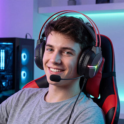 Gaming slušalke 3,5 mm Acefast H16, RGB, 2 m, črne