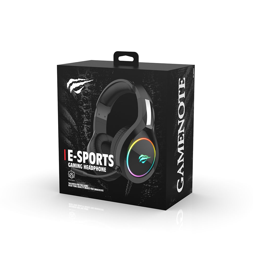 Slušalke za igranje 3.5mm HAVIT H2002D, 2m, Vijolične