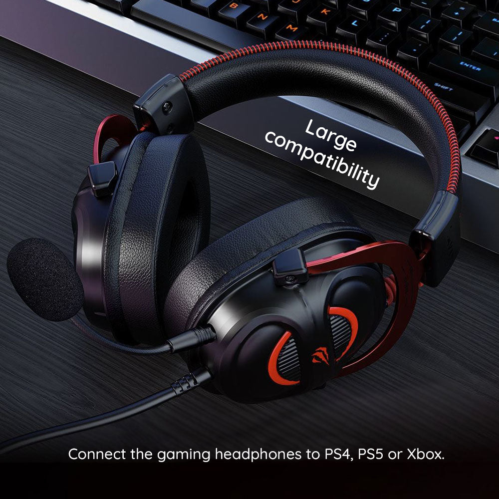 Slušalke za igre 3.5mm HAVIT H2002E Pro, 2m, črne