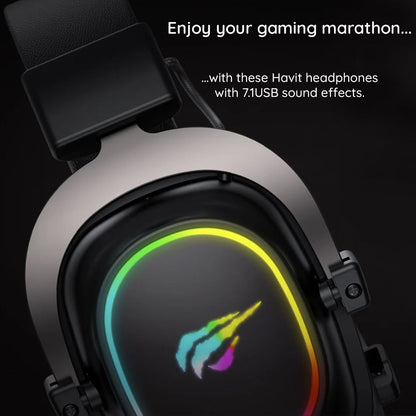 Slušalke za igranje 3.5mm HAVIT H2002P, 2m, Črne