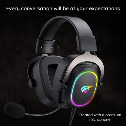 Slušalke za igranje 3.5mm HAVIT H2002P, 2m, Črne