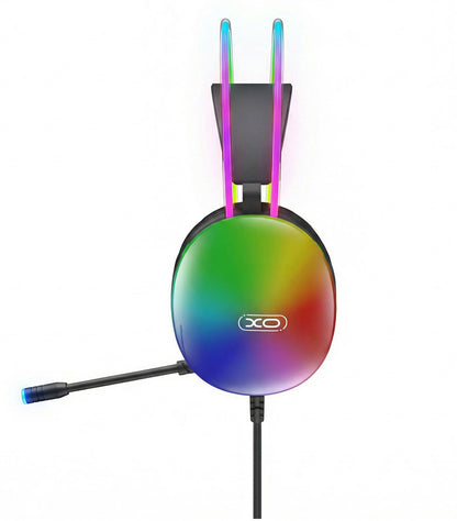 Gaming slušalke 3.5mm XO Design GE11, RGB, črne