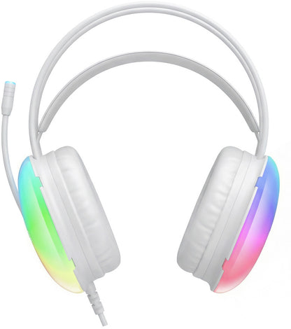 Gaming slušalke 3,5 mm XO Design GE11, RGB, bele