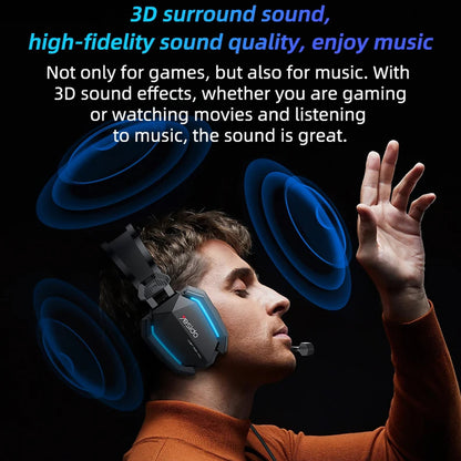 Slušalke za igranje 3.5mm Yesido EK03, RGB, 2m, Črne