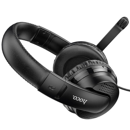 Gaming Headphones 3.5mm HOCO W103, Black