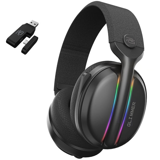 Slušalke Gaming Wireless Proove Glimmer, RGB, BT / Wi-FI / Wired, Črne WHGL00022001