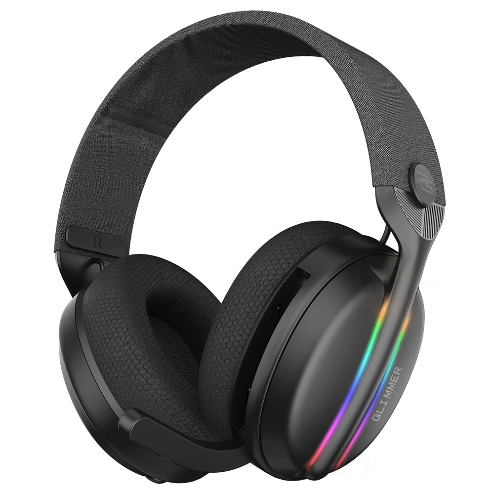Slušalke Gaming Wireless Proove Glimmer, RGB, BT / Wi-FI / Wired, Črne WHGL00022001