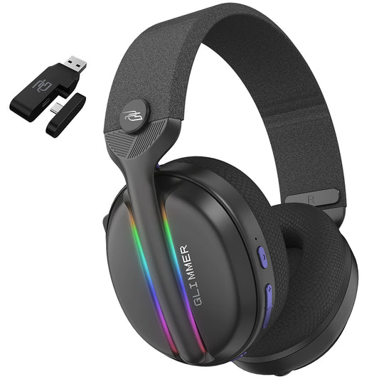 Slušalke Gaming Wireless Proove Glimmer, RGB, BT / Wi-Fi / Wired, Črno Vijolične WHGL00022016